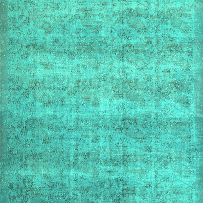 Machine Washable Persian Turquoise Traditional Area Rugs, wshtr2144turq