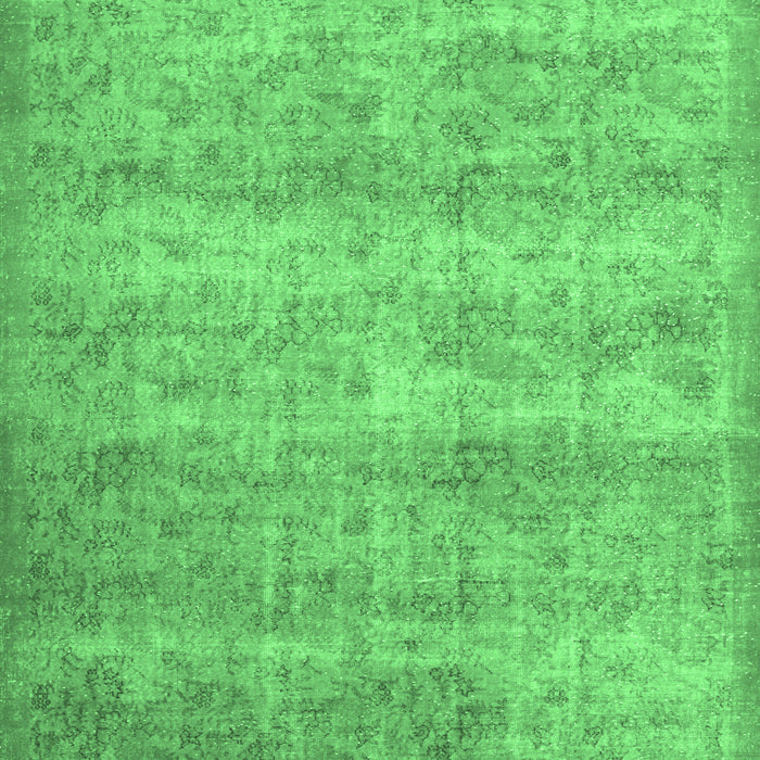 Machine Washable Persian Emerald Green Traditional Area Rugs, wshtr2144emgrn