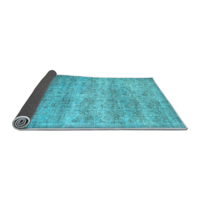 Sideview of Persian Light Blue Traditional Rug, tr2144lblu