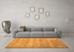 Machine Washable Persian Orange Traditional Area Rugs in a Living Room, wshtr2144org