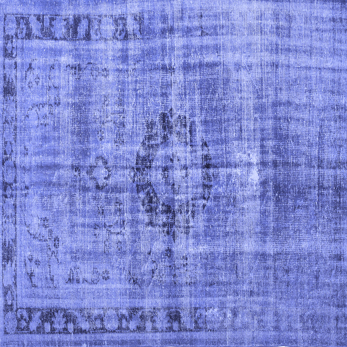 Square Persian Blue Traditional Rug, tr2145blu