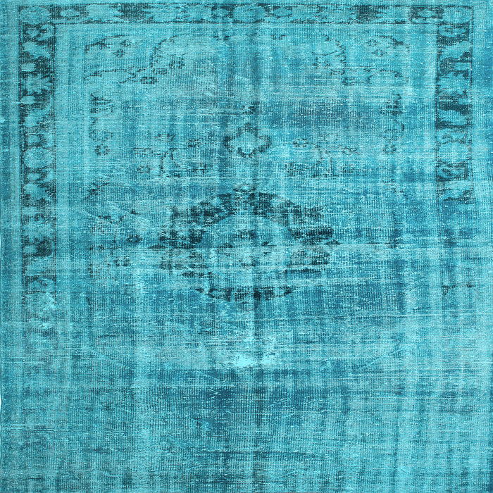 Square Persian Light Blue Traditional Rug, tr2145lblu