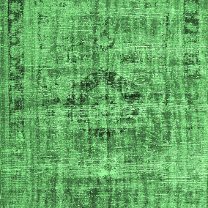 Machine Washable Persian Emerald Green Traditional Area Rugs, wshtr2145emgrn