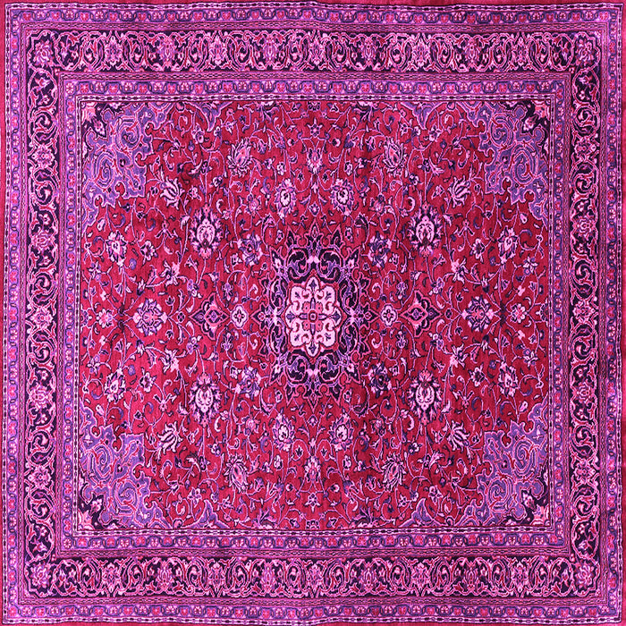 Square Medallion Pink Traditional Rug, tr2146pnk