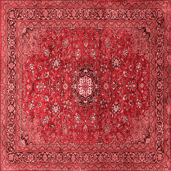 Medallion Red Traditional Rug, tr2146red