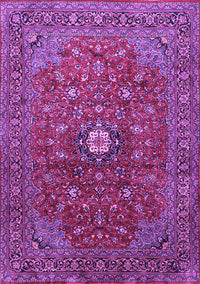 Medallion Purple Traditional Rug, tr2146pur