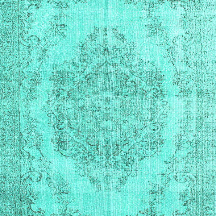 Machine Washable Persian Turquoise Traditional Area Rugs, wshtr2147turq
