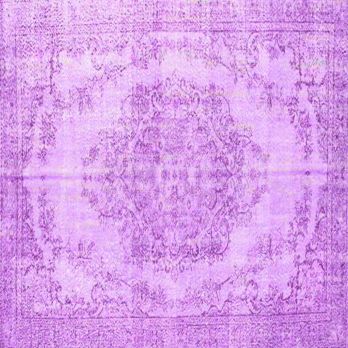 Square Persian Purple Traditional Rug, tr2147pur
