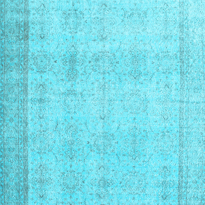 Machine Washable Persian Light Blue Traditional Rug, wshtr2148lblu