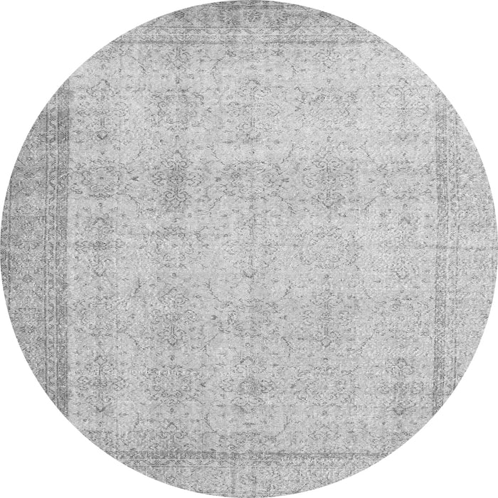 Machine Washable Persian Gray Traditional Rug, wshtr2148gry