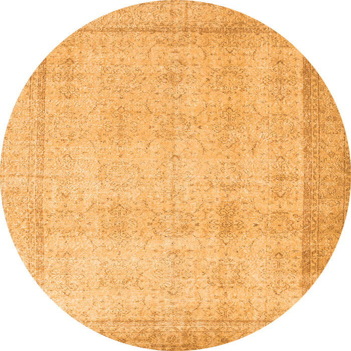 Square Persian Orange Traditional Rug, tr2148org