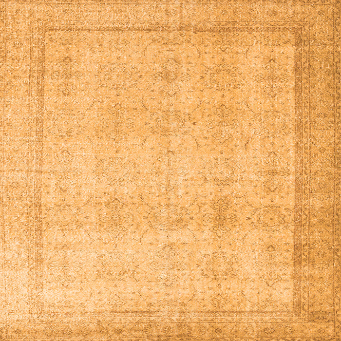 Serging Thickness of Persian Orange Traditional Rug, tr2148org