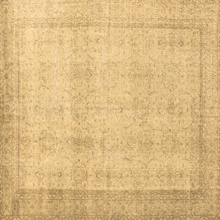 Square Persian Brown Traditional Rug, tr2148brn