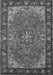 Serging Thickness of Machine Washable Medallion Gray Traditional Rug, wshtr2149gry