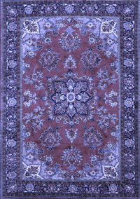 Medallion Blue Traditional Rug, tr2149blu