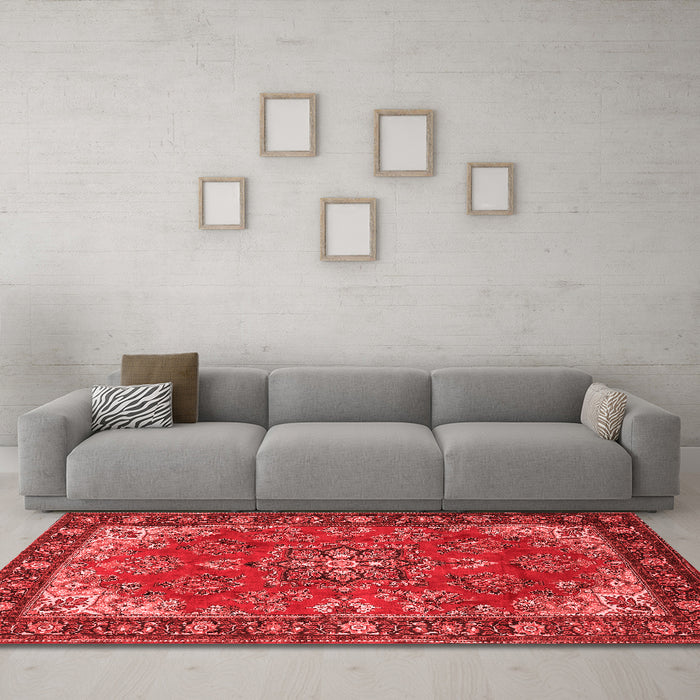 Traditional Red Washable Rugs