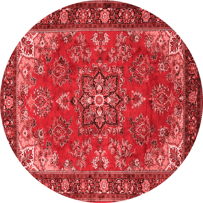 Medallion Red Traditional Rug, tr2149red