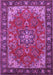 Machine Washable Medallion Purple Traditional Area Rugs, wshtr2149pur