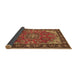 Sideview of Medallion Brown Traditional Rug, tr2149brn