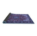 Sideview of Medallion Blue Traditional Rug, tr2149blu