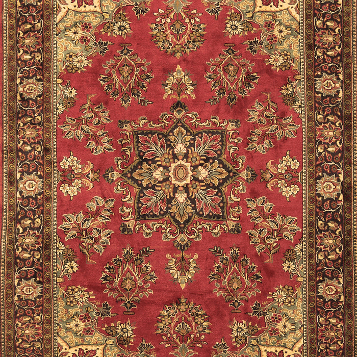 Medallion Brown Traditional Rug, tr2149brn