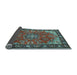 Sideview of Medallion Light Blue Traditional Rug, tr2149lblu