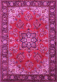 Medallion Pink Traditional Rug, tr2149pnk