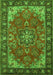 Medallion Green Traditional Rug, tr2149grn