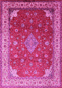 Medallion Pink Traditional Rug, tr214pnk