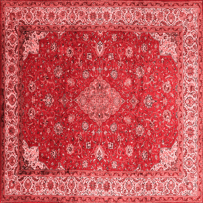Medallion Red Traditional Rug, tr214red