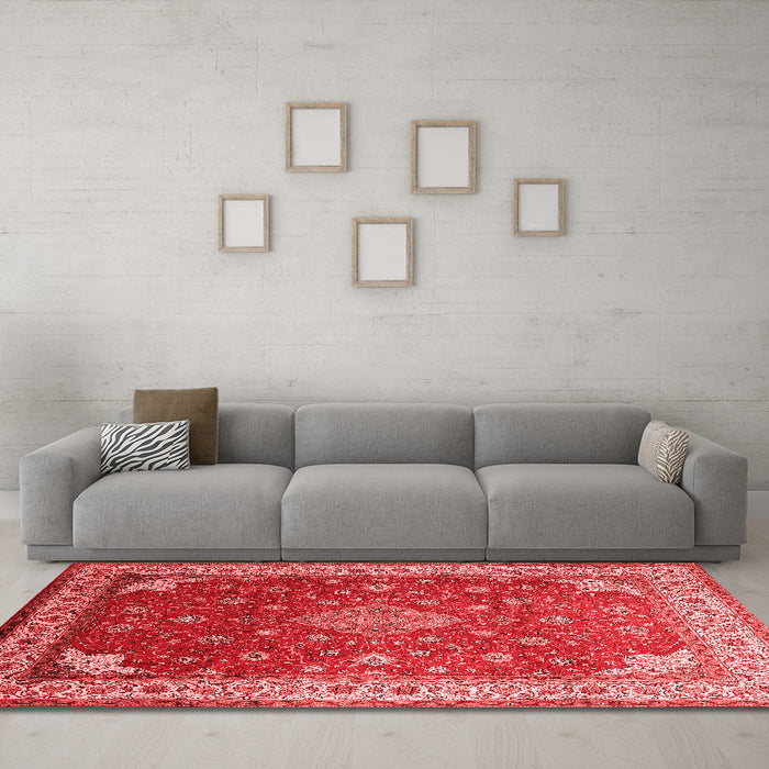 Traditional Red Washable Rugs