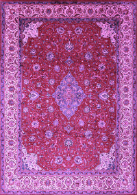 Medallion Purple Traditional Rug, tr214pur