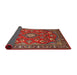 Sideview of Traditional Dark Almond Brown Persian Rug, tr2150