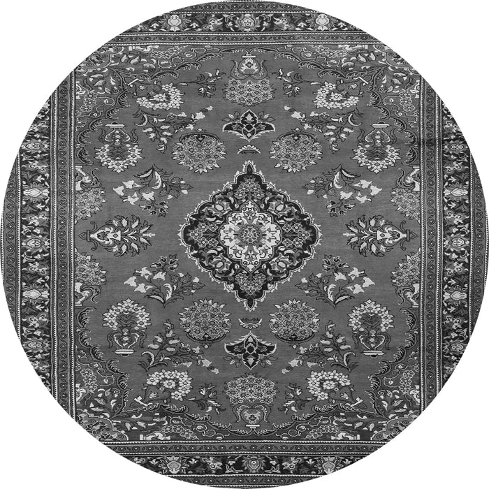 Machine Washable Persian Gray Traditional Rug, wshtr2150gry