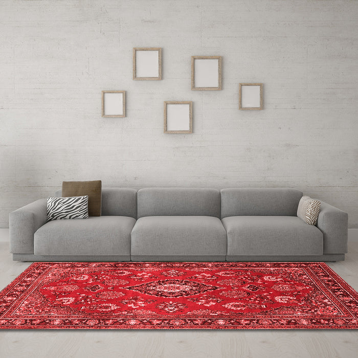 Traditional Red Washable Rugs