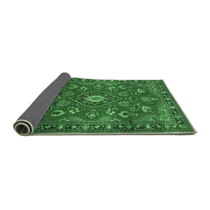 Sideview of Persian Emerald Green Traditional Rug, tr2150emgrn