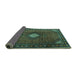 Sideview of Persian Turquoise Traditional Rug, tr2151turq