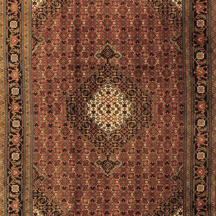 Machine Washable Persian Brown Traditional Rug, wshtr2151brn