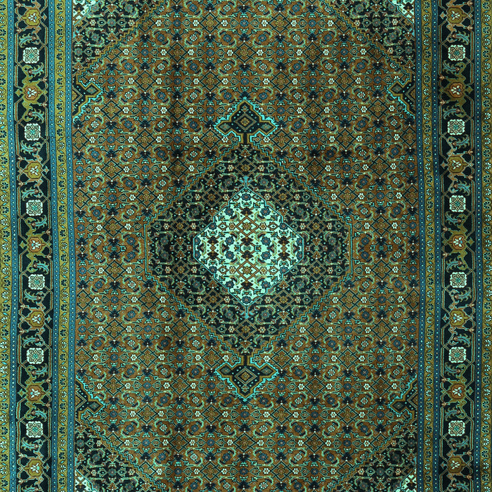 Machine Washable Persian Turquoise Traditional Area Rugs, wshtr2151turq