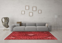 Machine Washable Persian Red Traditional Rug, wshtr2151red