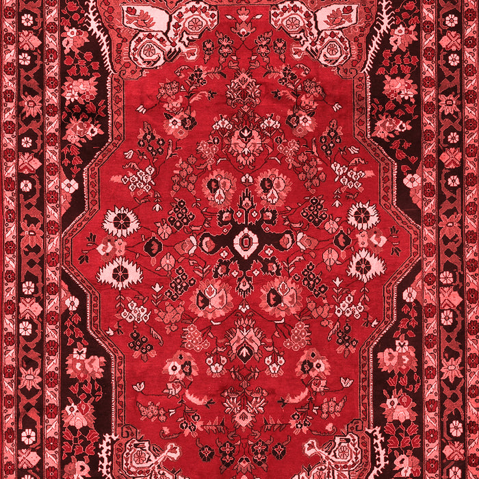 Machine Washable Persian Red Traditional Rug, wshtr2152red
