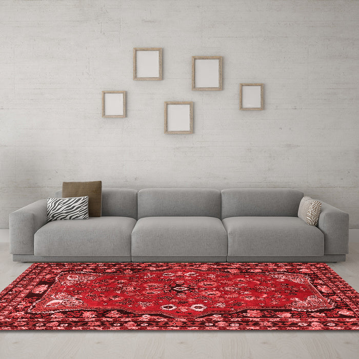 Traditional Red Washable Rugs