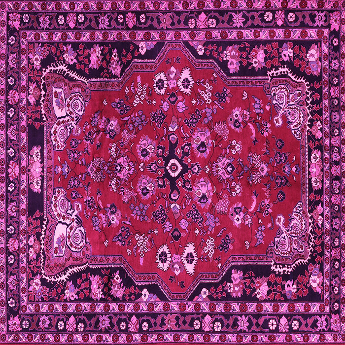 Square Persian Pink Traditional Rug, tr2152pnk