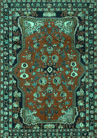 Persian Turquoise Traditional Rug, tr2152turq