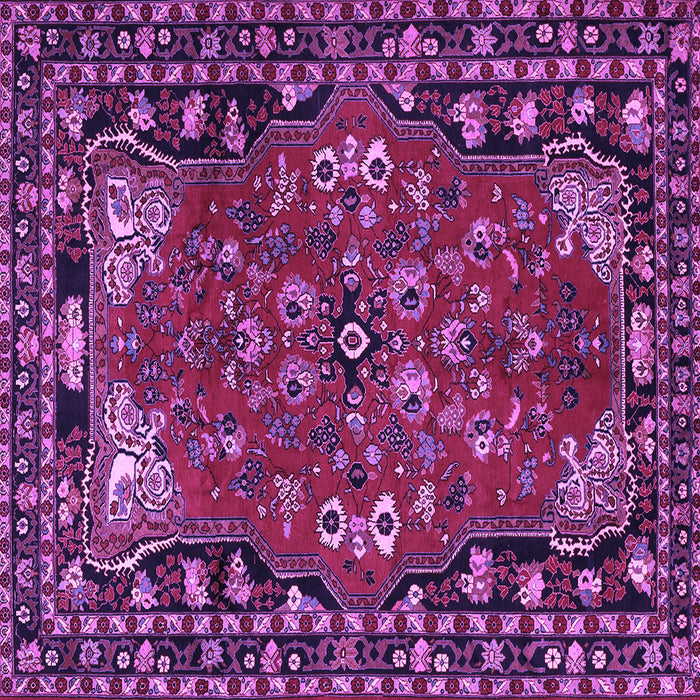 Square Persian Purple Traditional Rug, tr2152pur
