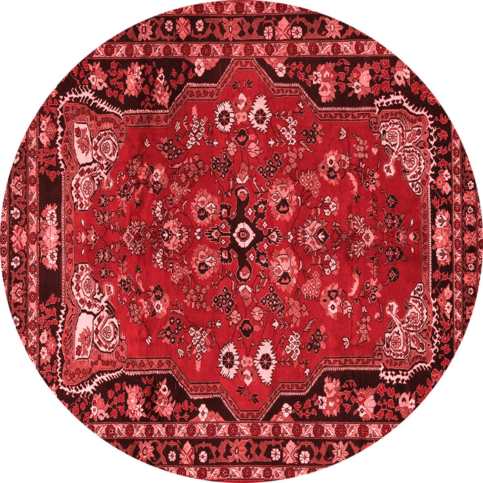 Machine Washable Persian Red Traditional Rug, wshtr2152red