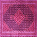 Square Persian Pink Traditional Rug, tr2153pnk