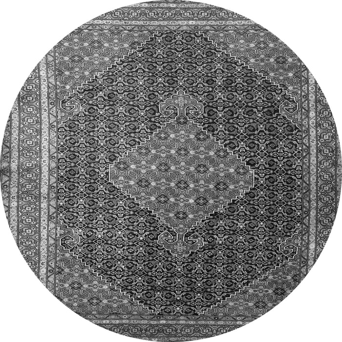 Machine Washable Persian Gray Traditional Rug, wshtr2153gry