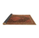 Sideview of Persian Brown Traditional Rug, tr2153brn