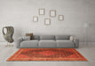 Machine Washable Persian Orange Traditional Area Rugs in a Living Room, wshtr2153org